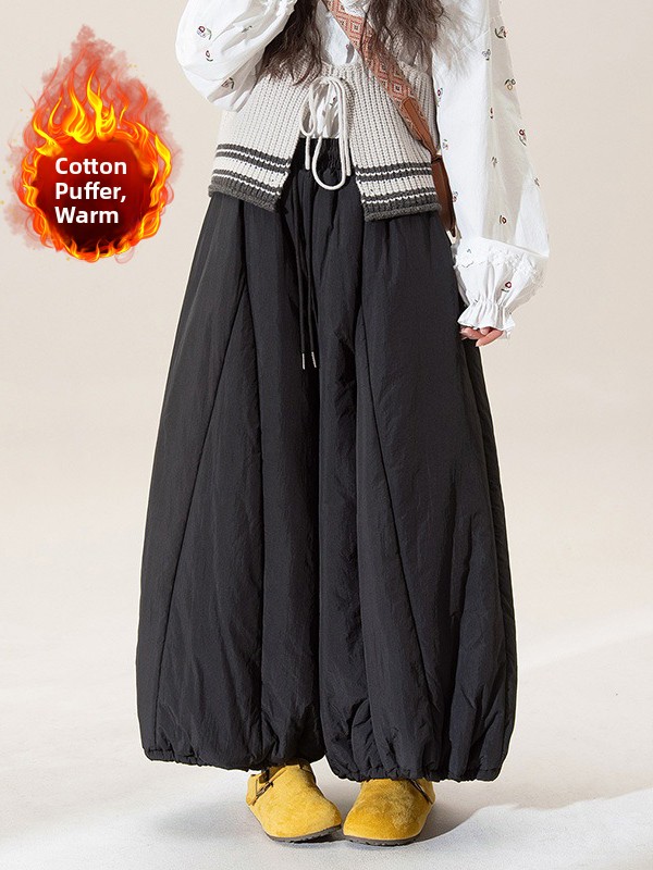 Winter Clothing Plus Size - Pantaloni Invernali a Gamba Larga in