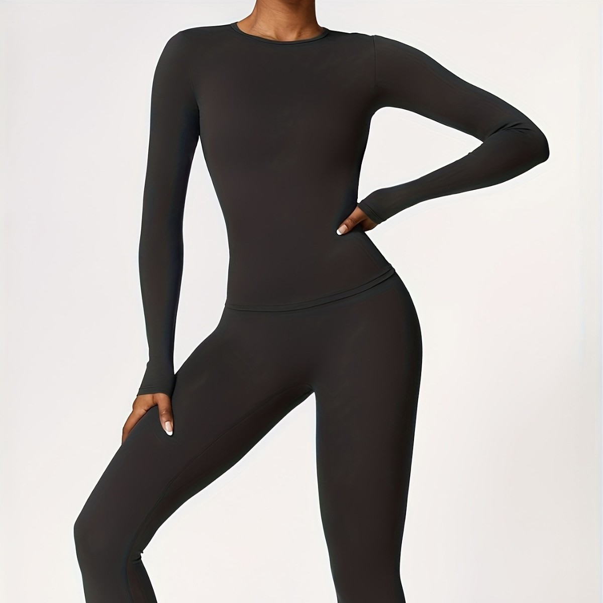 Winter Yoga Clothing - Tuta da yoga aderente a maniche