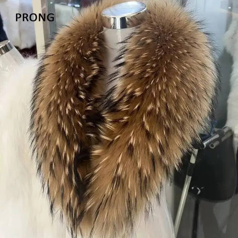Winter Clothing Items - Collo di pelliccia di procione naturale