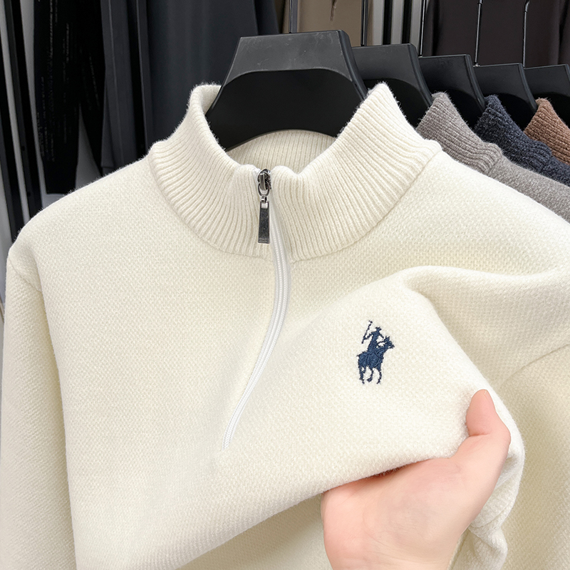 Quality Winter Clothing - Maglione Invernale da Uomo con Cerniera