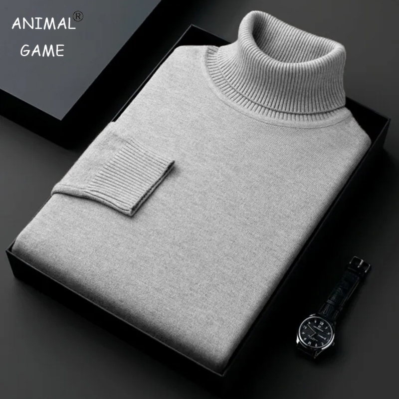 Quality Winter Clothing - Sweatwear Uomo Anti-pilling Maglione dolcevita lavorato