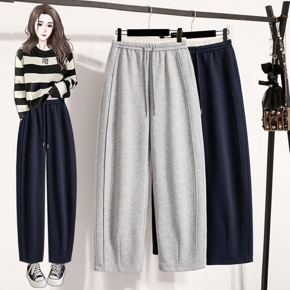 Winter Clothing Plus Size - Pantaloni casual a vita alta con