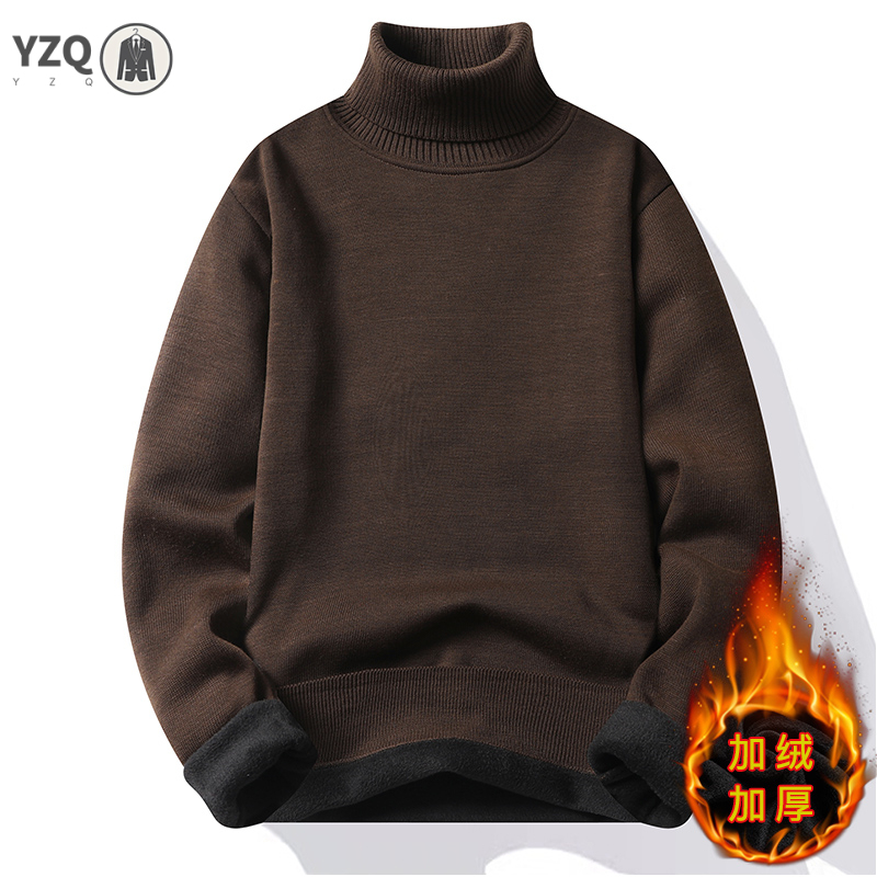 Quality Winter Clothing - Sweatwear Uomo Anti-pilling Maglione dolcevita lavorato