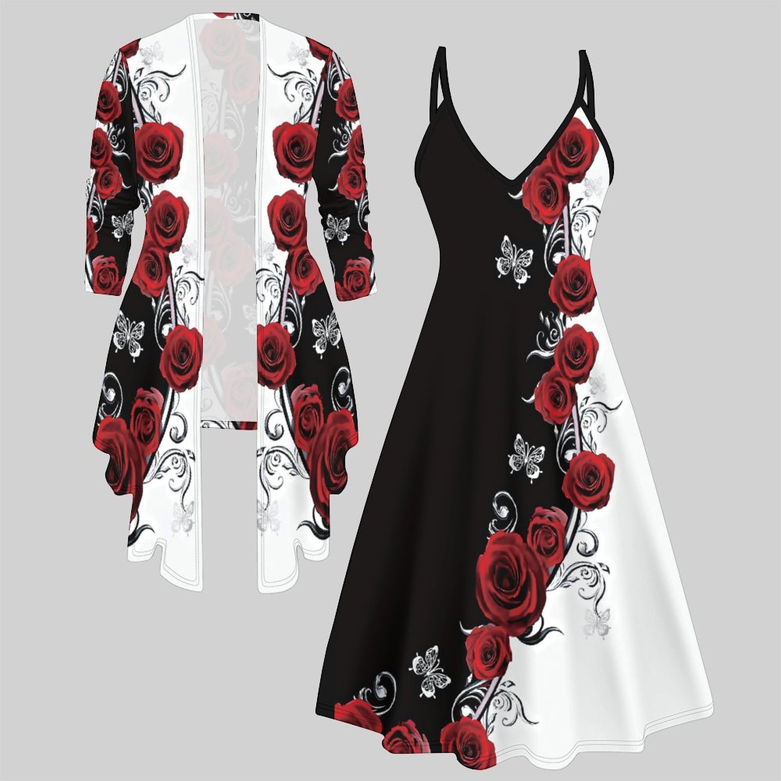 Winter Clothing Items - Completo due pezzi da donna: Abito