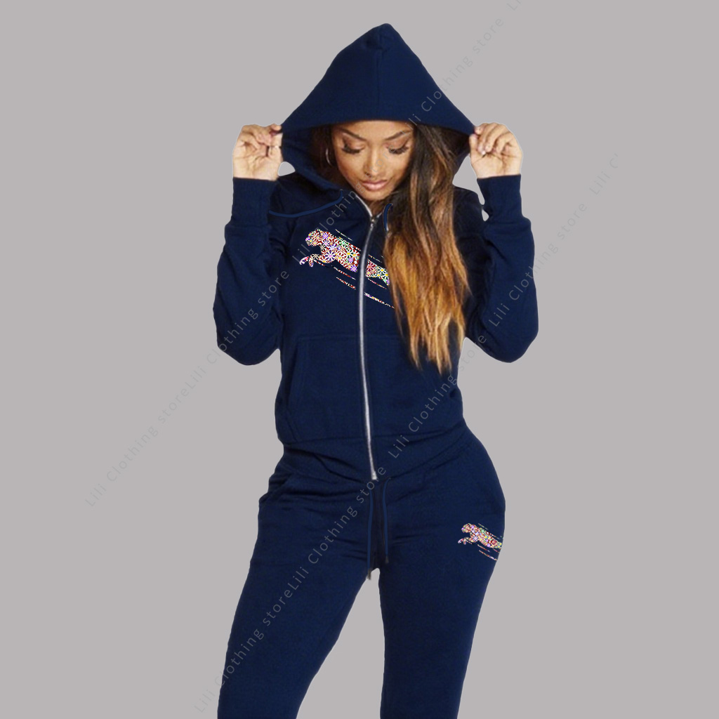 Quality Winter Clothing - Tuta da donna Felpe con cappuccio