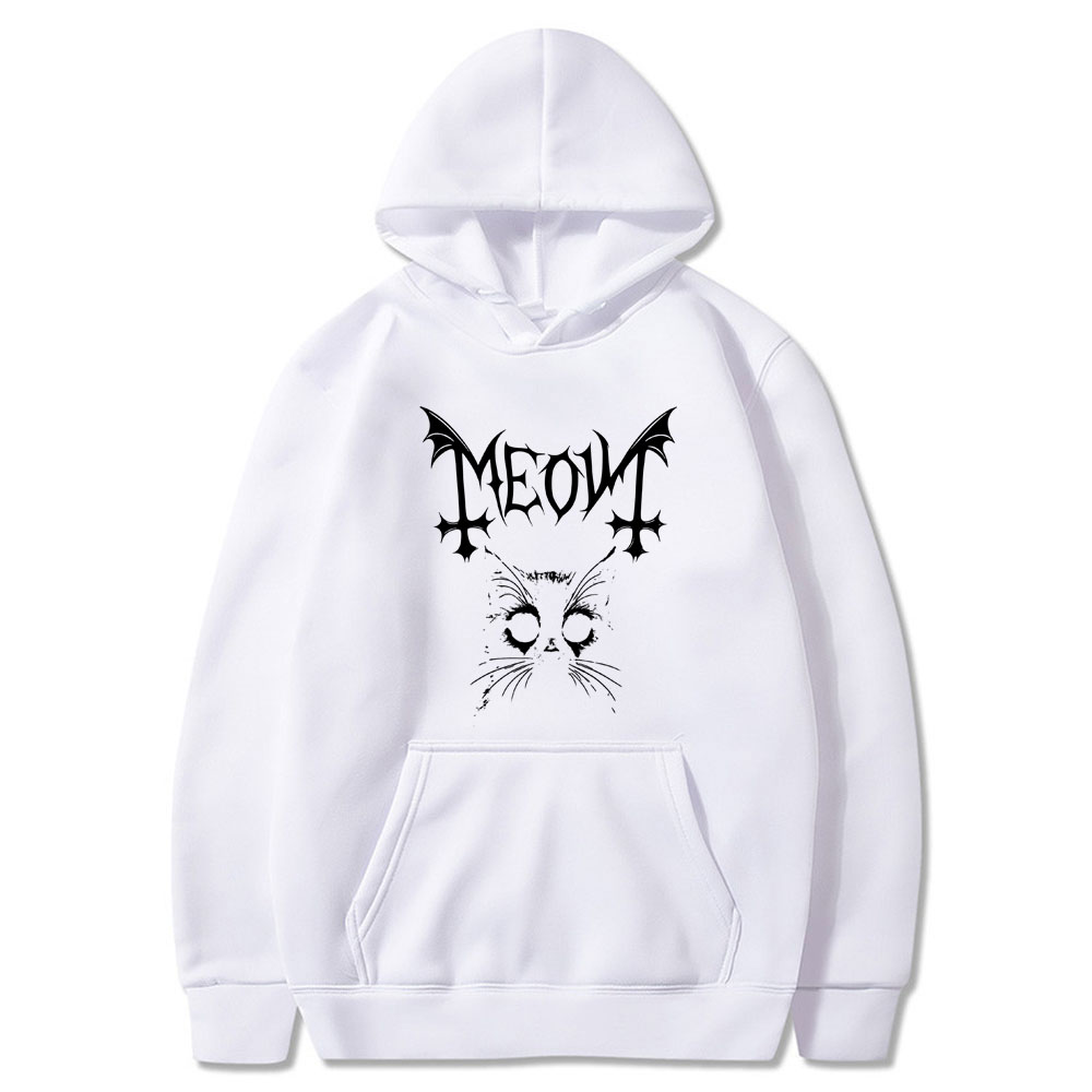 Felpe con Stampa Meow Cat Owl  - Winter Clothing Meme recensione e prezzo