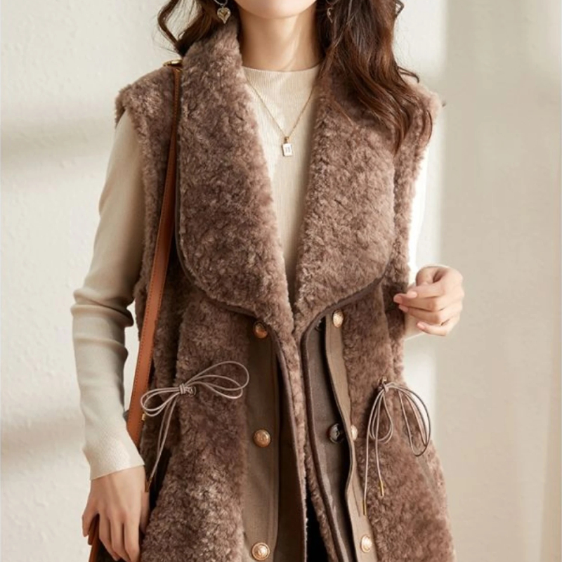 Gilet in peluche di agnello da - Winter Clothing On Sale Women'S recensione e prezzo