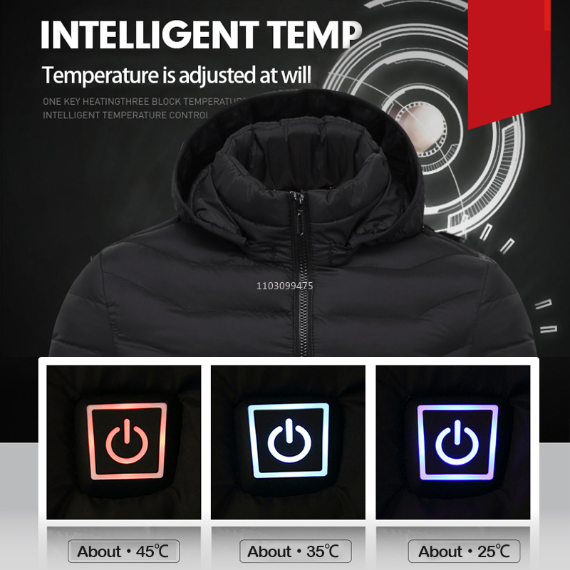 21 aree Giacca riscaldata elet - Winter Clothing Hiking recensione e prezzo