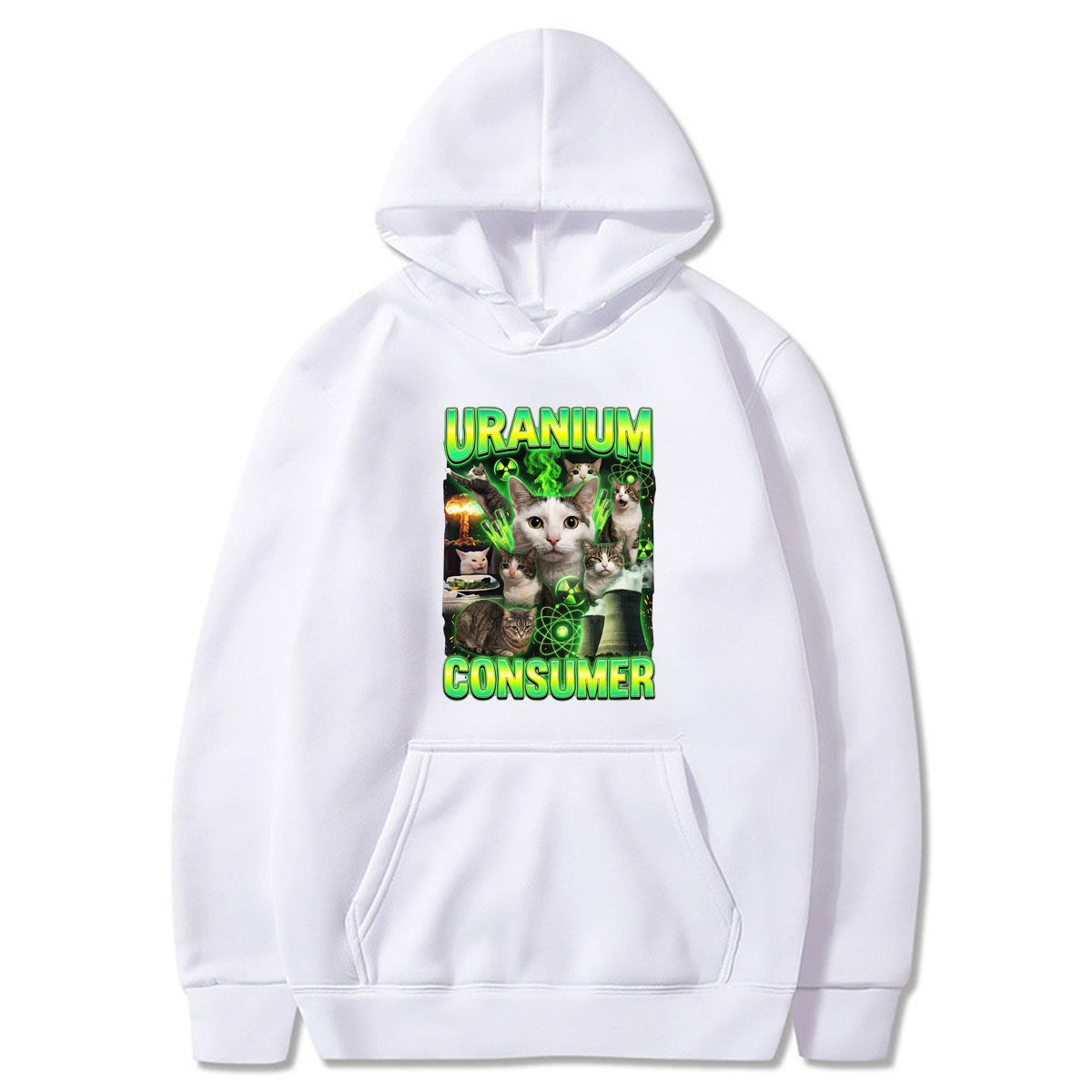 Felpa con Cappuccio Oversize c - Winter Clothing Meme recensione e prezzo