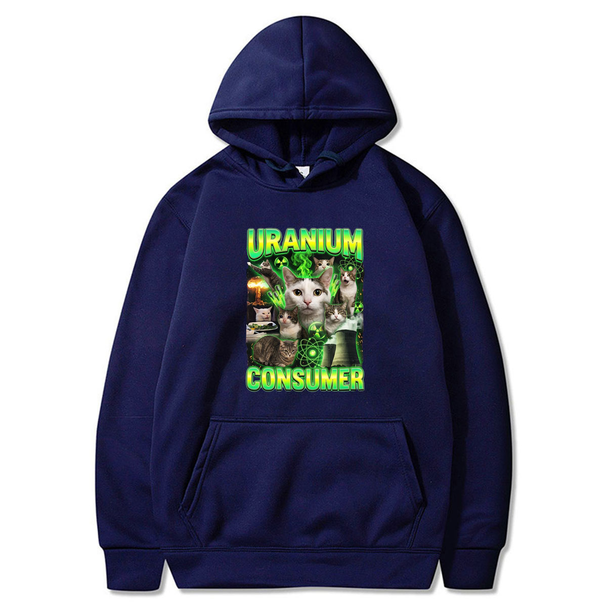 Felpa con Cappuccio Oversize c - Winter Clothing Meme recensione e prezzo