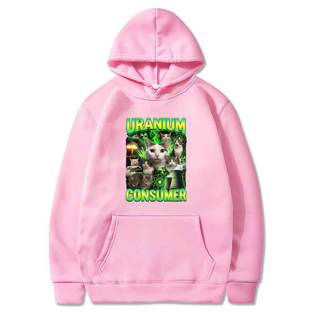 Felpa con Cappuccio Oversize c - Winter Clothing Meme recensione e prezzo
