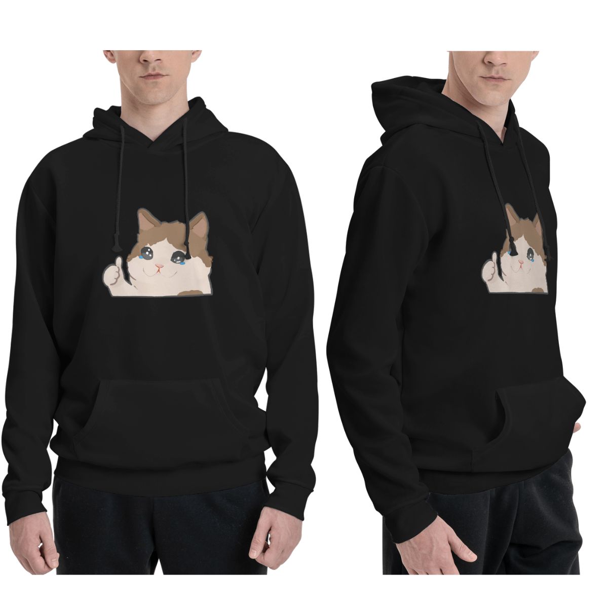Felpe con cappuccio Crying Cat - Winter Clothing Meme recensione e prezzo